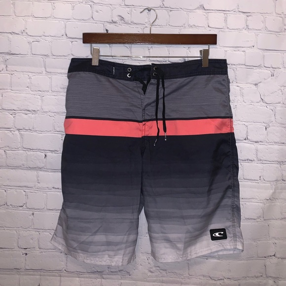 O'Neill Other - O’Neill Gray & Pink Swim Trunks size Waist 32